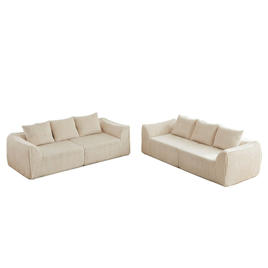 Minimalist Set With Curved Lines & Gently Sloped Backrest