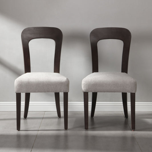 Upholstered Dining Chairs (Set of 2) - Gray