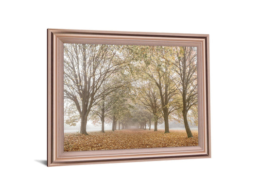 Golden Mist Avenue - 28" x 34" Framed Wall Art - Light Brown