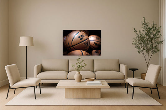 "Courtside Essence" Gloss Canvas - Gloss / Brown