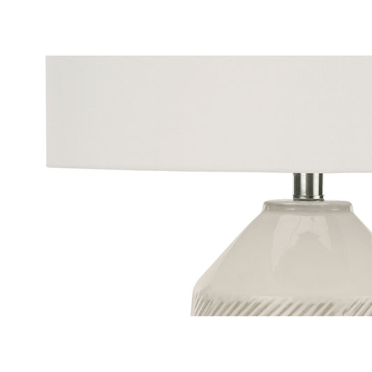 Contemporary Lighting, Table Lamp, Ceramic - Cream