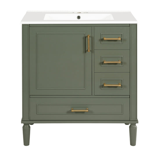 Traditional Bathroom Vanity Set With Soft Close Doors