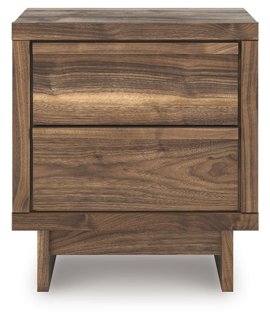 Chirason - Two Drawer Night Stand - Brown