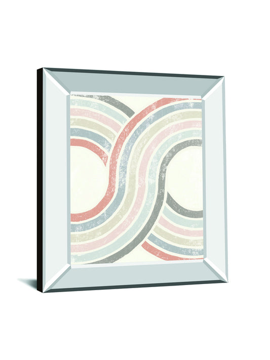 Over The Rainbow II By Moira Hershey - Mirror Framed Print Wall Art - Beige