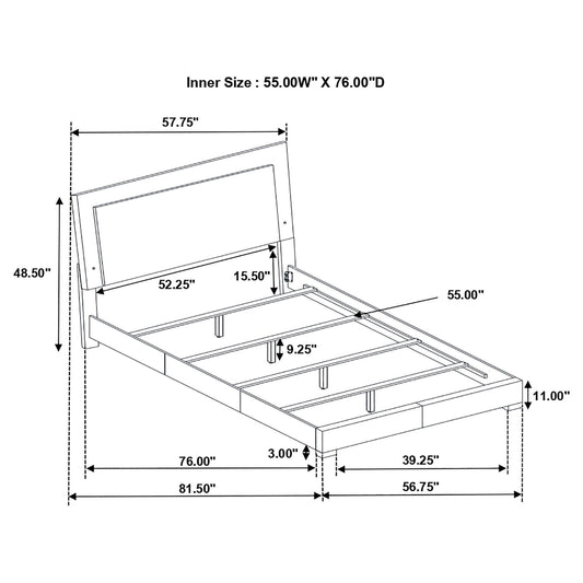 Dulcey - Bedroom Set With LED Lighting