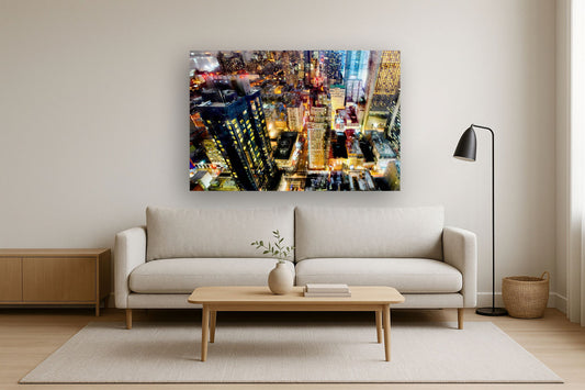 Temp Glass With Foil - City Scape - Light Brown