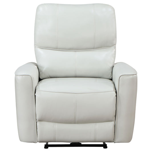 Dove Upholstered Power Recliner Chair With Smooth Power Recline And USB Charging - Gray