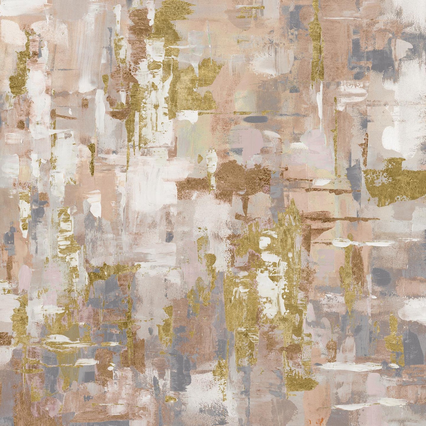 Halcyon Abstract By Lorenzo Collective (Framed Small) - Beige
