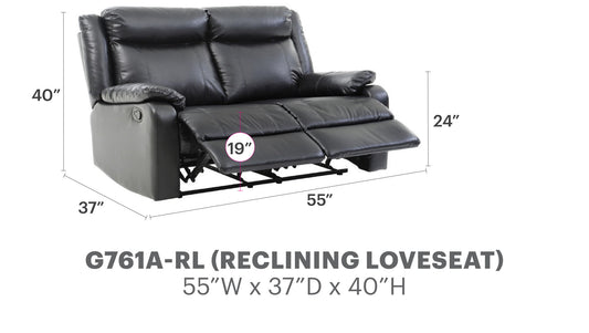 Stylish Reclining Loveseat For Two