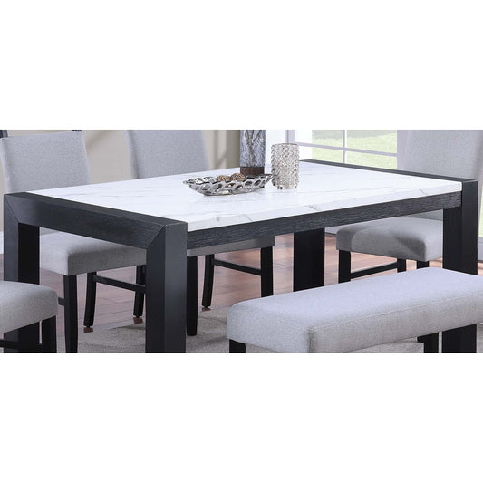 Dining Table - Charcoal / White / Charcoal