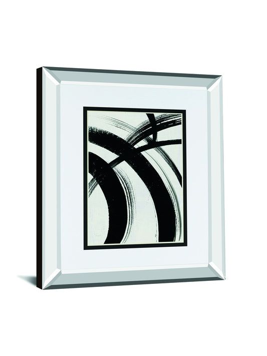 Spontaneous I By Farida Zaman Mirrored Frame - Gray