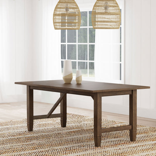 Jamie - Rectangular Dining Table With Extension Leaf - Light Brown