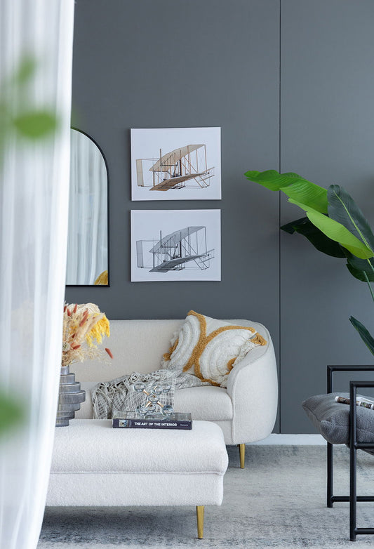 Large Rectangular Diptych Wall Art, Wall Decor For Living Room Bedroom Office Hallway (Set of 2) - Multicolor