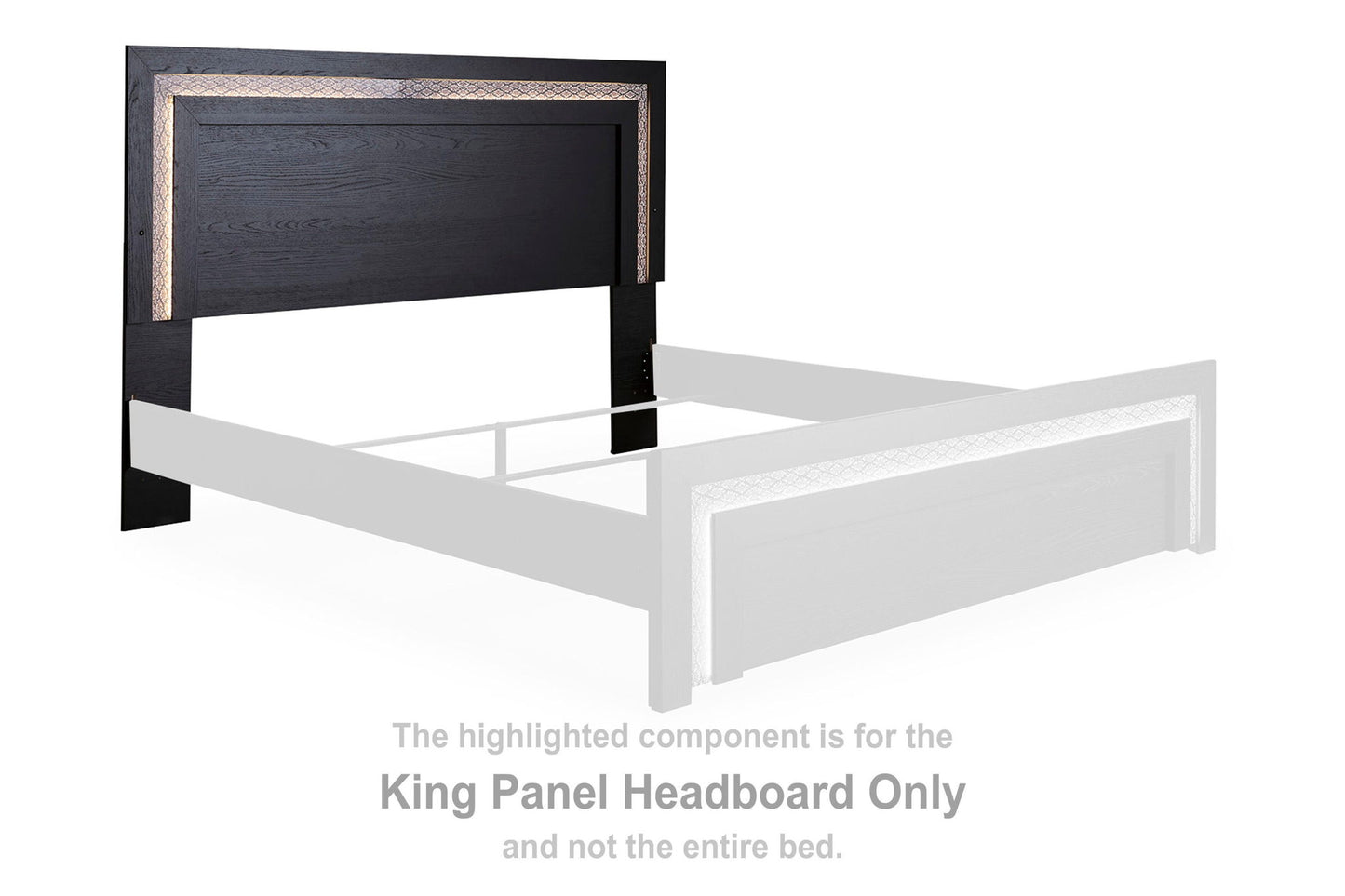 Shoralli - King Panel Headboard - Black