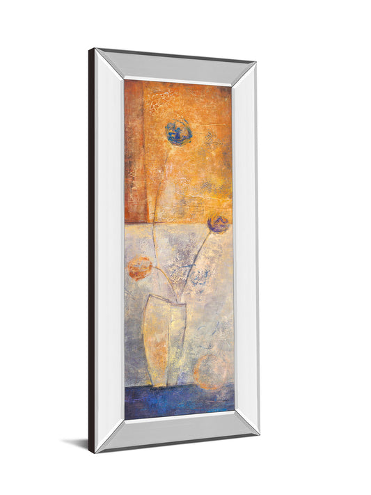 May Il By Volk - Mirror Framed Print Wall Art - Orange