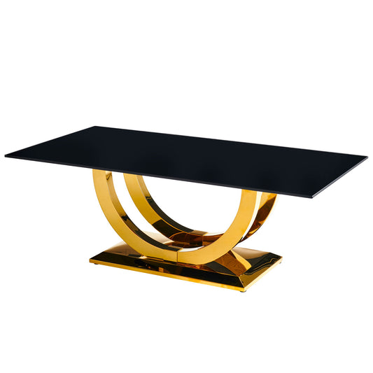 Rectangular Coffee Table With Base