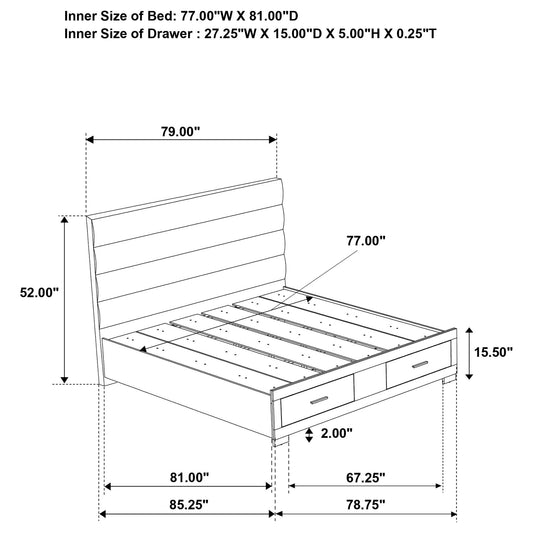 Dulcey - Storage Bed