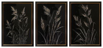 Janisburg - Wall Art Set (Set of 3) - Black / White / Brown