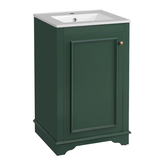 Bathroom Vanity With Sink, Freestanding Single Cabinet Set, Soft Close Door, Adjustable Shelf