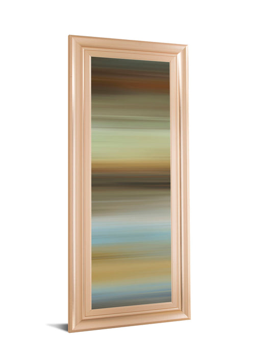 Abstract Horizon I By James Mcmaster - Framed Print Wall Art - Beige