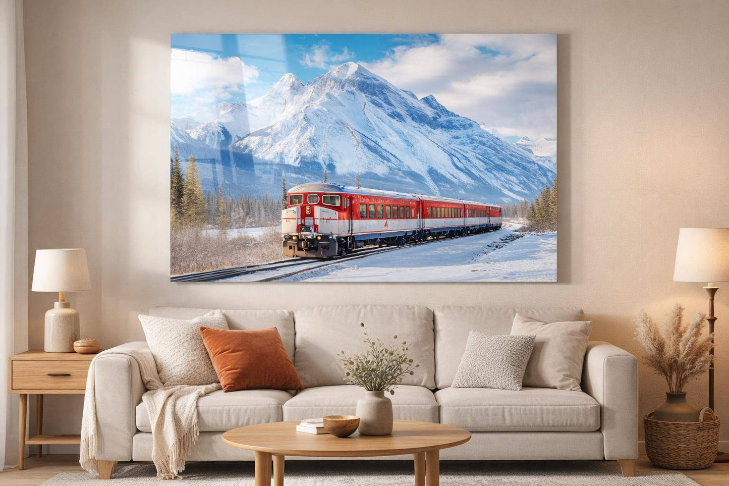 Winter Rail Passage Tempered Glass With Foil - Blue / Red
