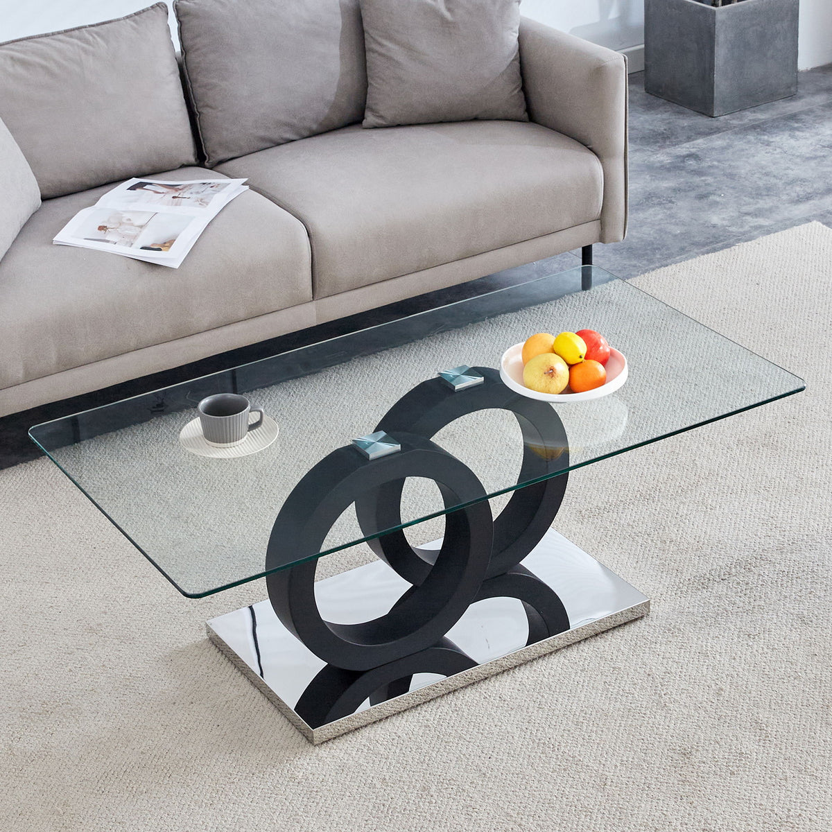 Minimalist Coffee Table - Black