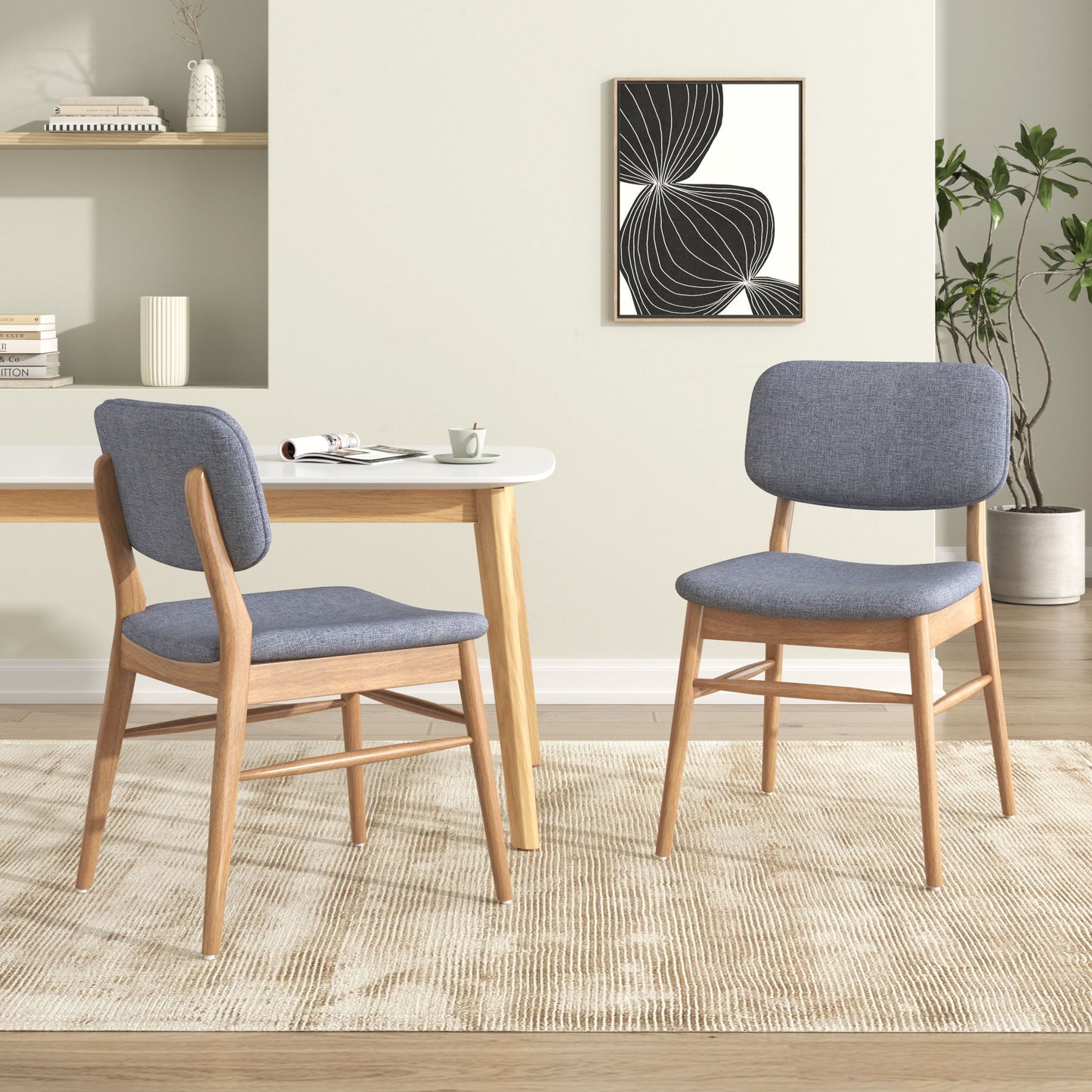 Dining Chair (Set of 2) - Natural / Gray