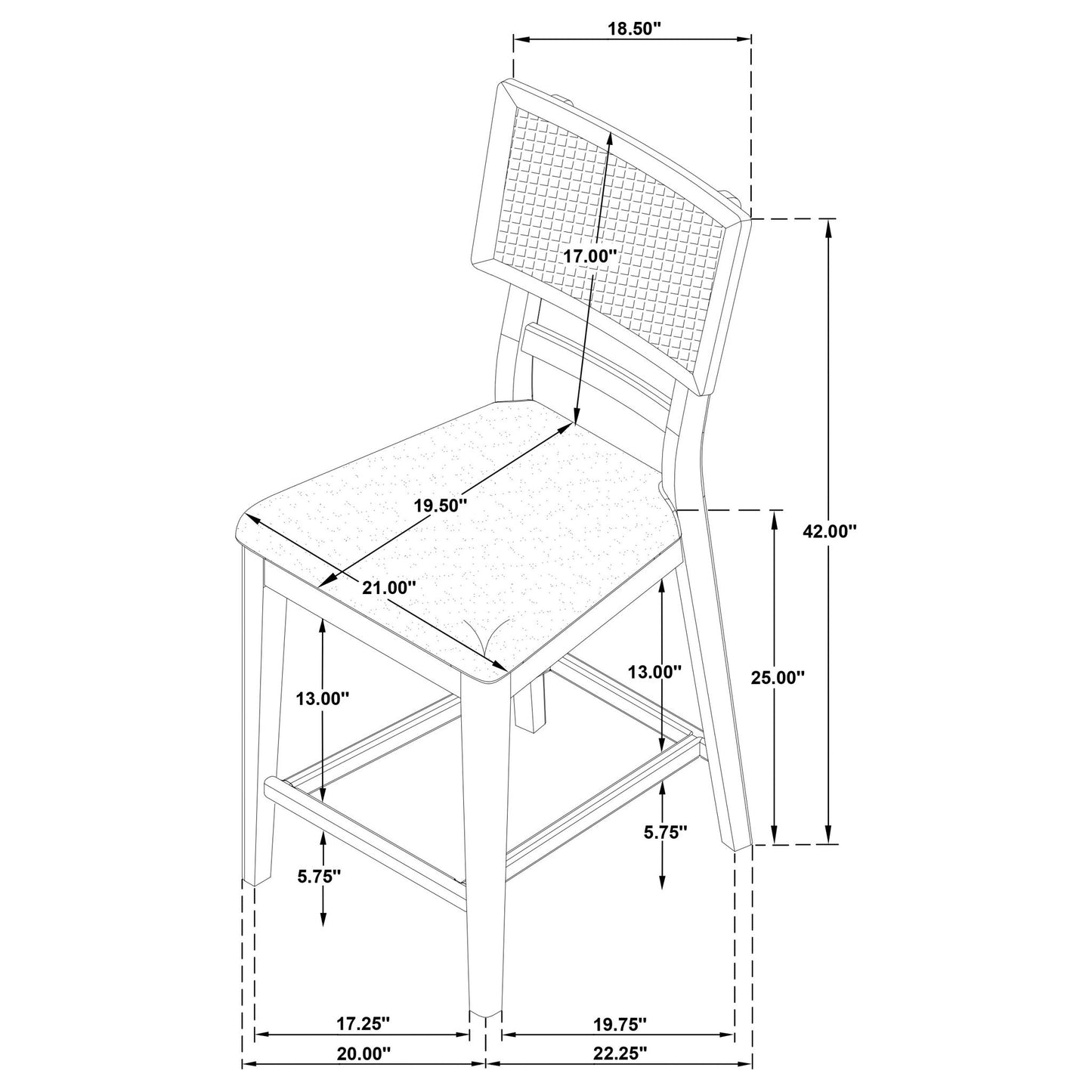 Kimpton - Counter Side Chair (Set of 2) - Beige