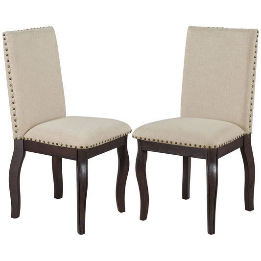 Upholstered Dining Chairs With Nailhead (Set of 2)