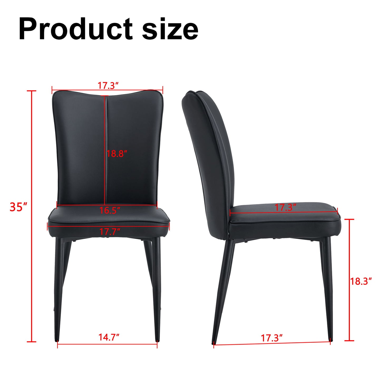 Minimalist Style Minimalist Dining Chairs With Metal Legs