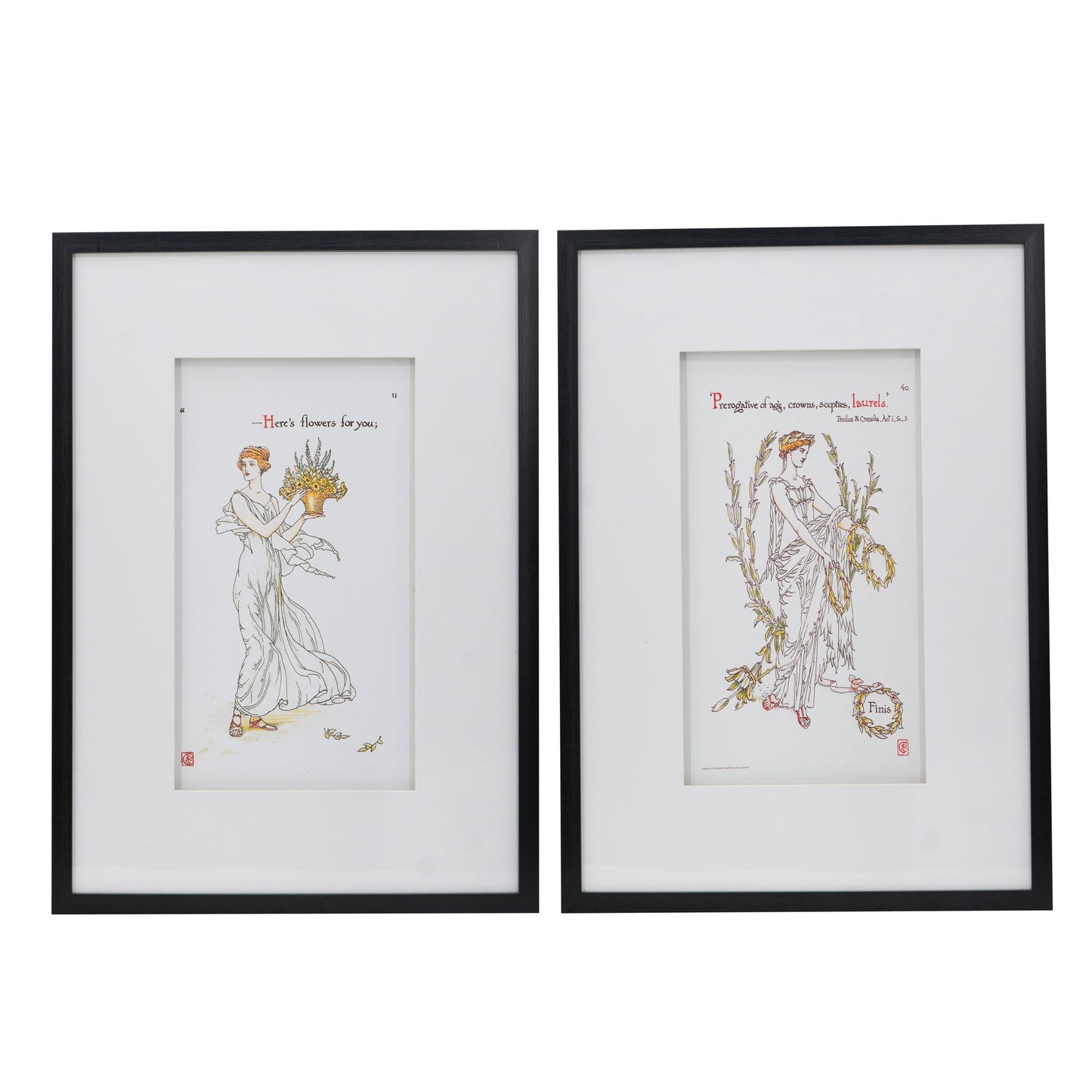 Wall Arts (Set of 2) - Black White