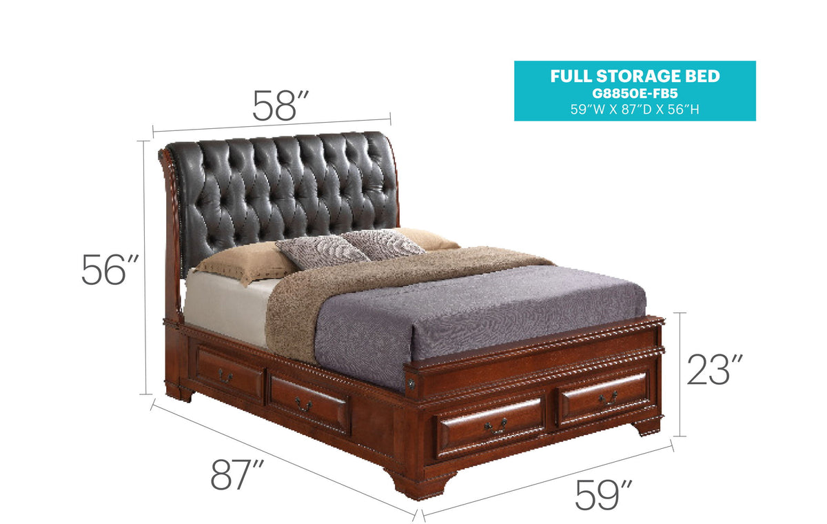 Storage Bed Elegant Transitional