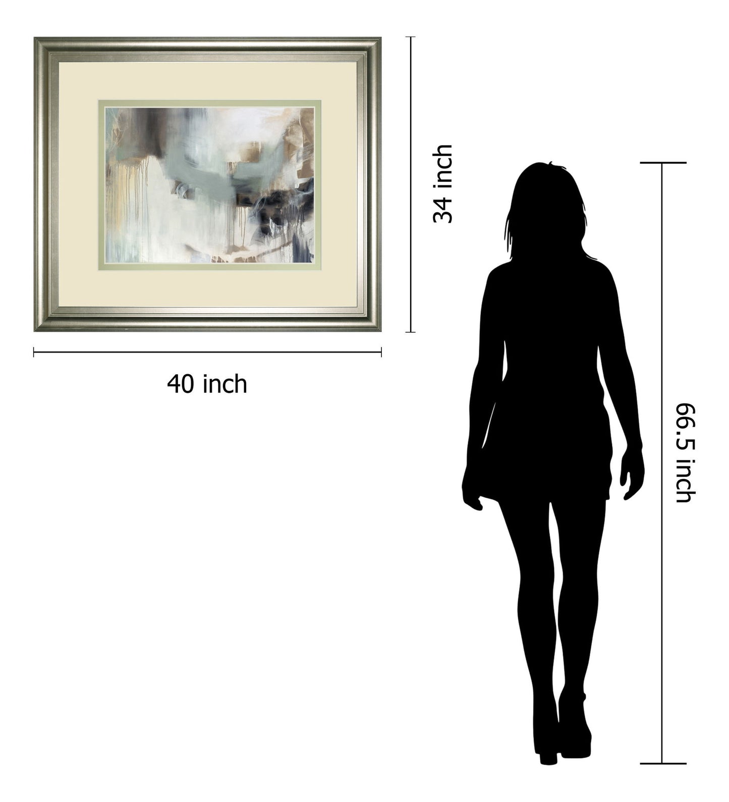 Argentum By Cat Tesla - Framed Print Wall Art - Beige