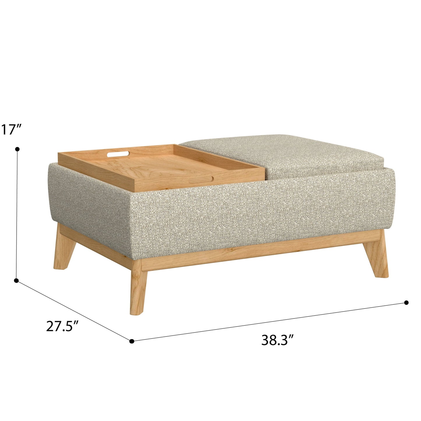 Reversible Tray Ottoman