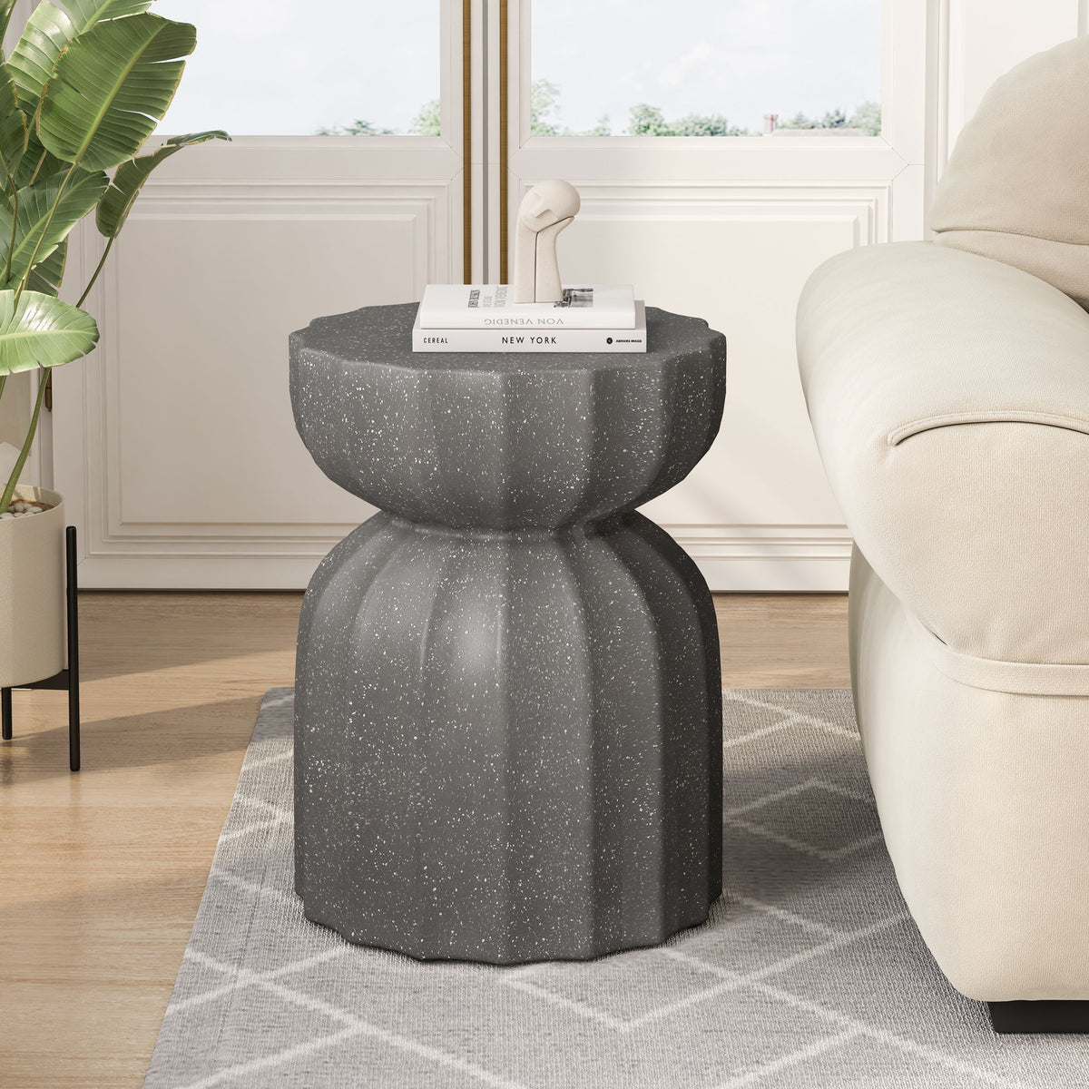 Outdoor And Indoor Waterproof Coffee Table (Set of 2) - Gray