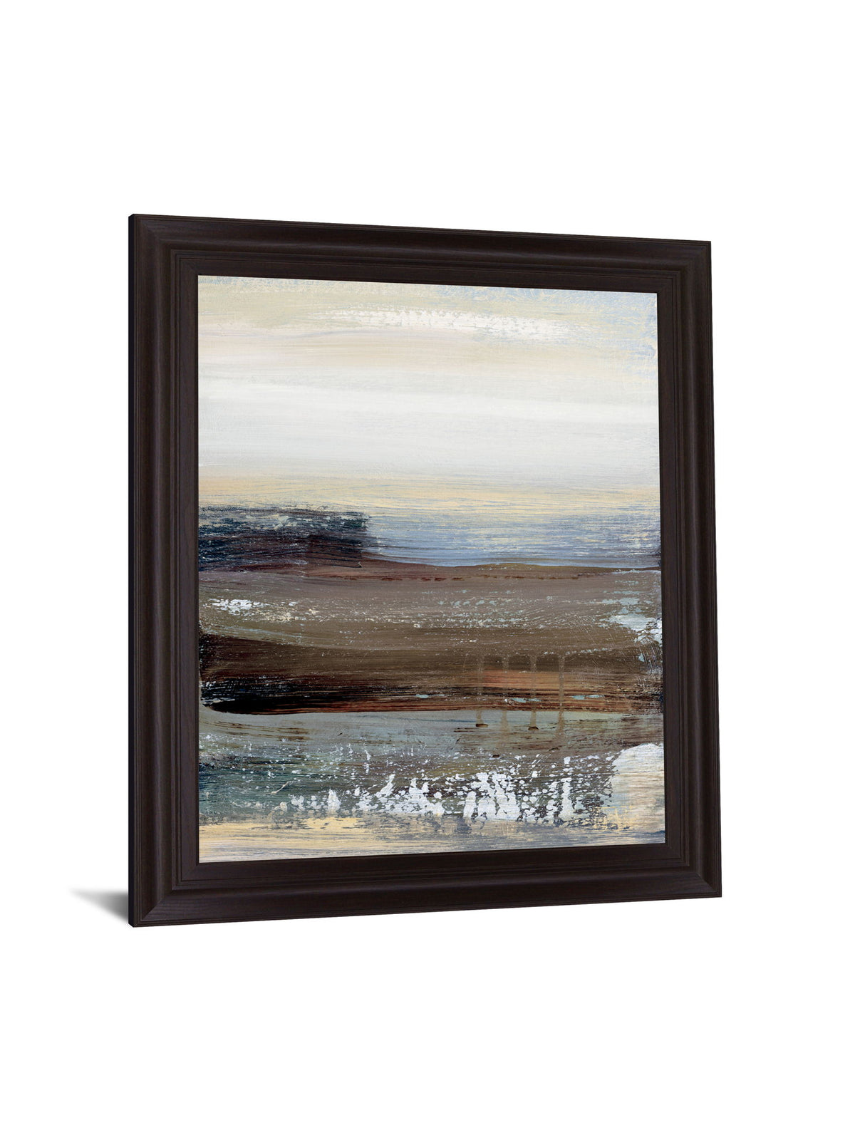 Dawned Layers - 28" x 34" Framed Wall Art - Gray