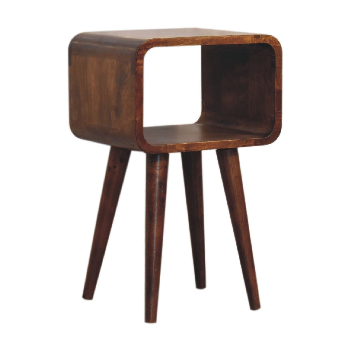 Minimalist Open Curved Nightstand