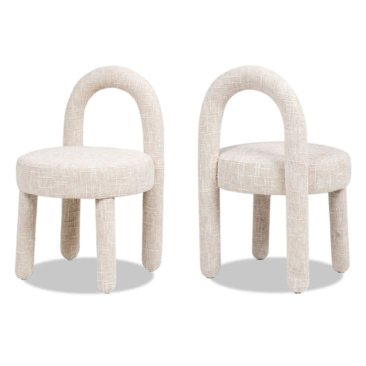 Penny - Round Arched Fully Upholstered Dining Side Chair (Set of 2)