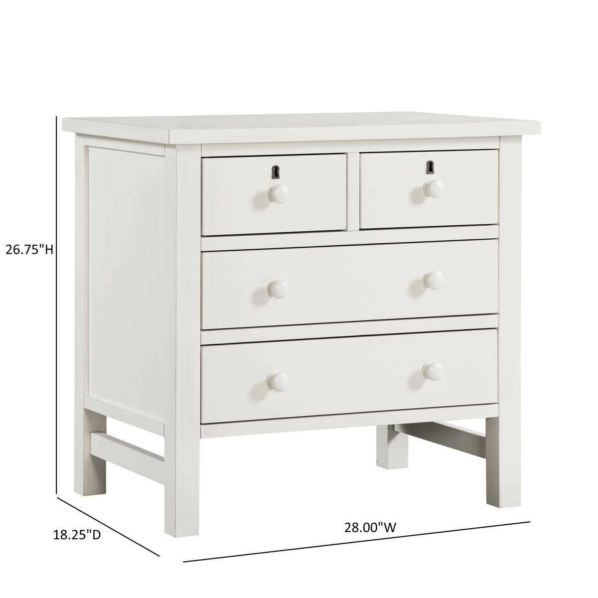 Georgina - 4 Drawer Storage Nightstand