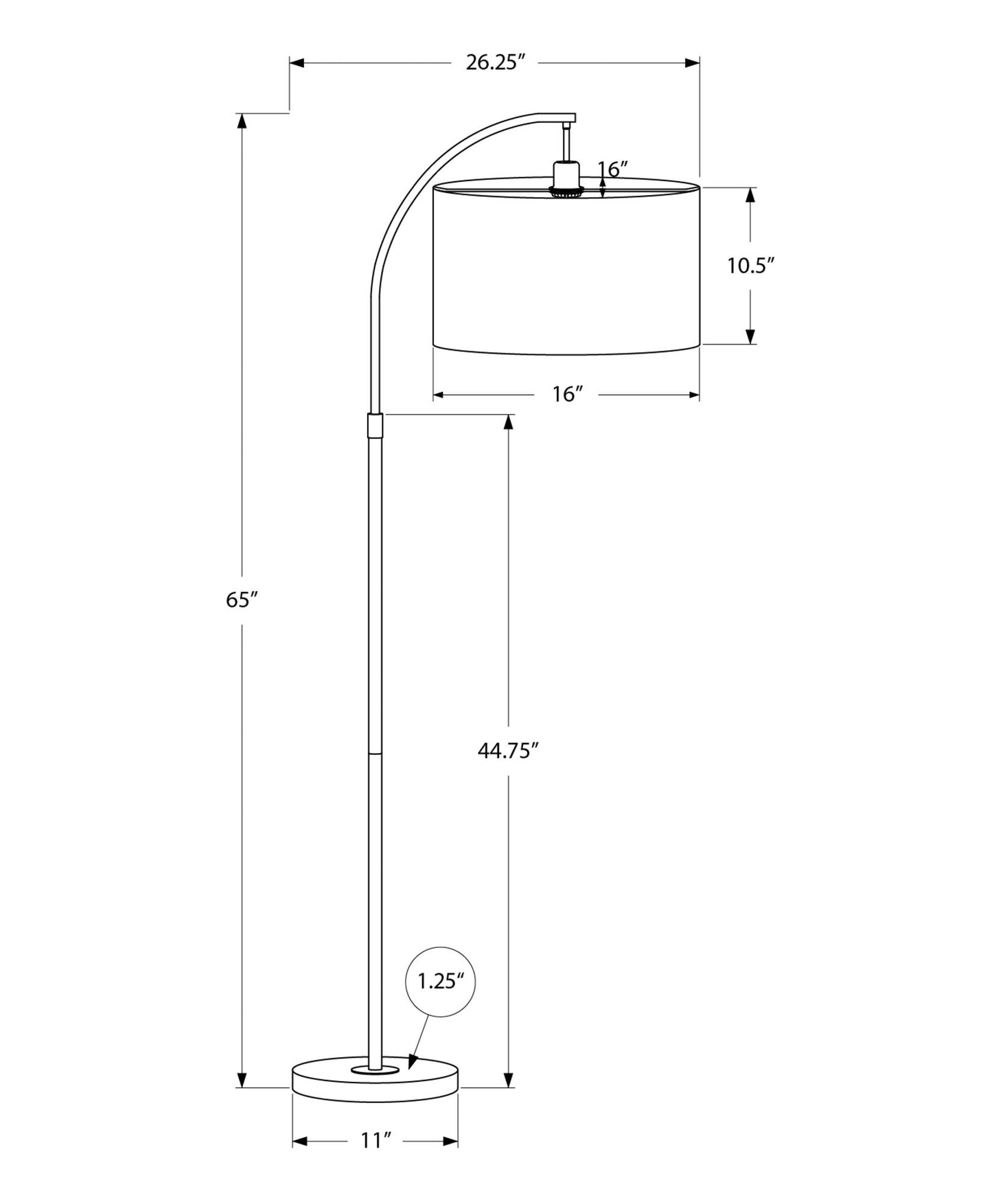 Contemporary Design Floor Lamp Lighting