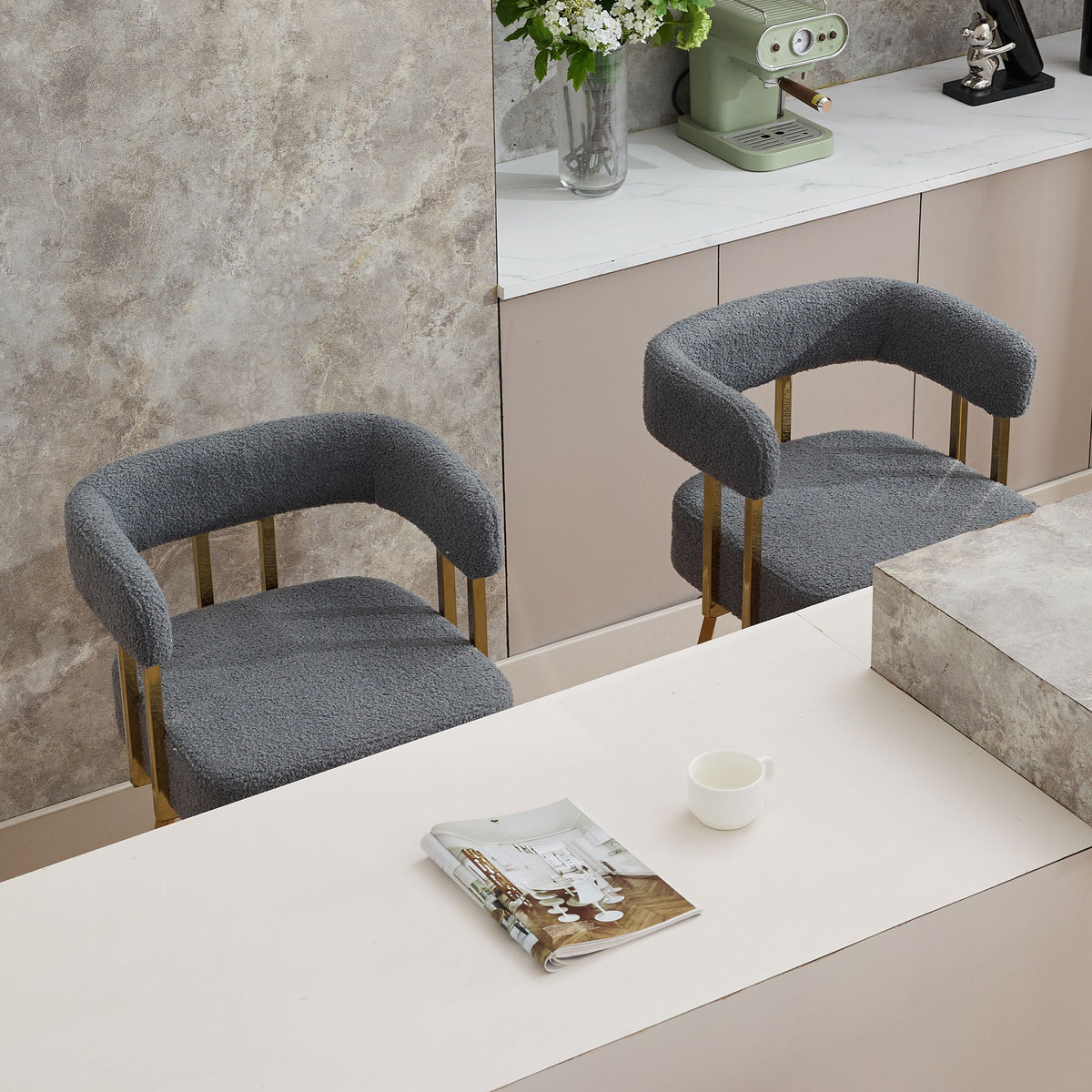 Decorative Upholstered Side Chair For Living Room (Set of 2)