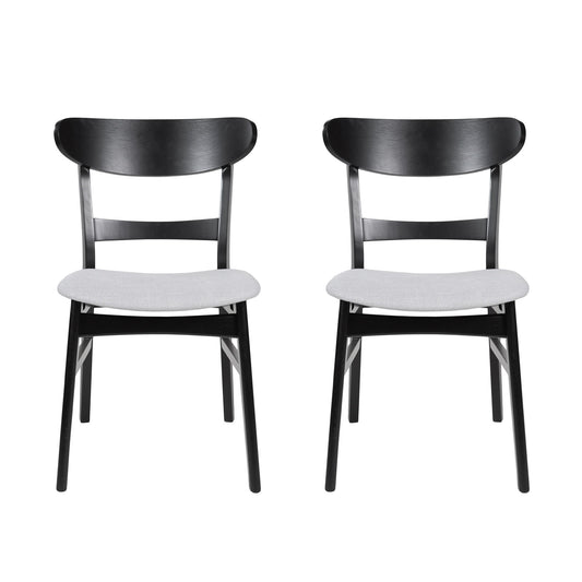 Modern Dining Chairs With Cushioned Seat (Set of 2)