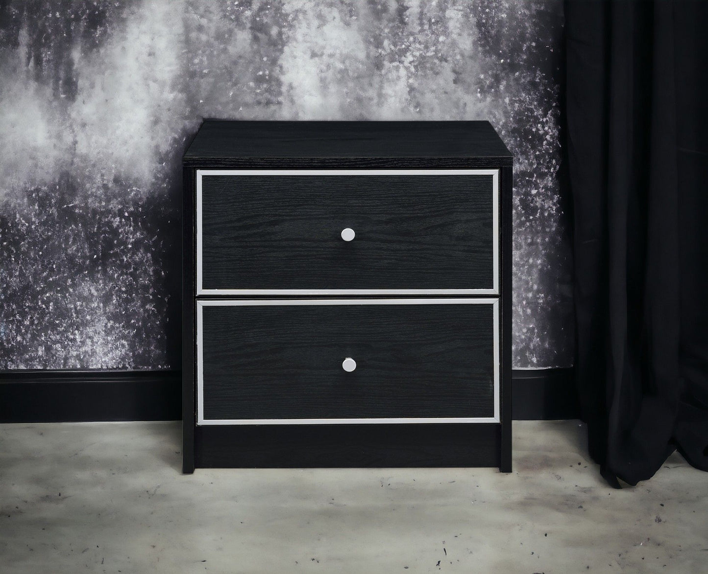 Jabir - Accent Table - Black / Silver