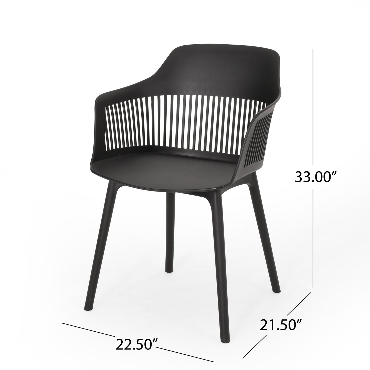 Dahlia - Chair (Set of 2) - Black