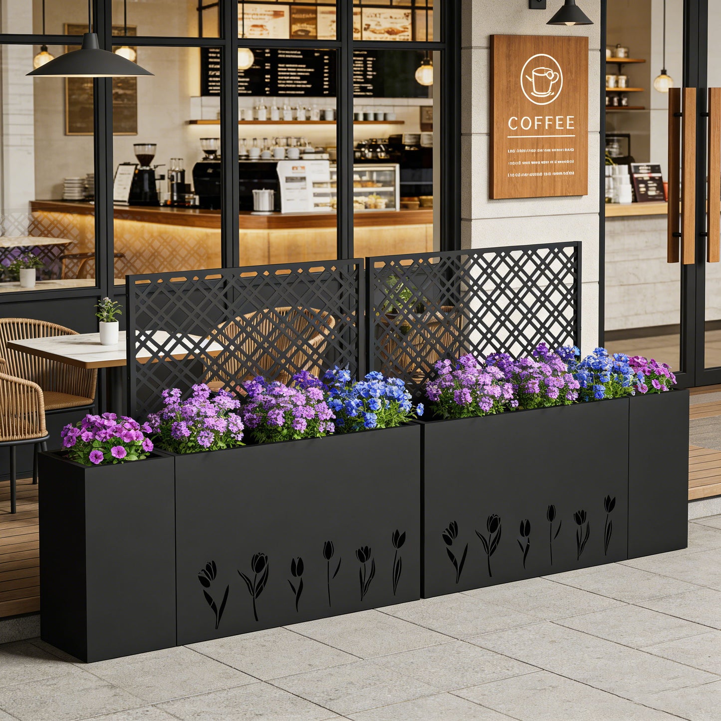 Tall Planter Raised Garden Bed With Trellis