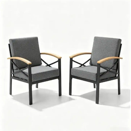 Outdoor Patio Armchair, All Weather (Set of 2)