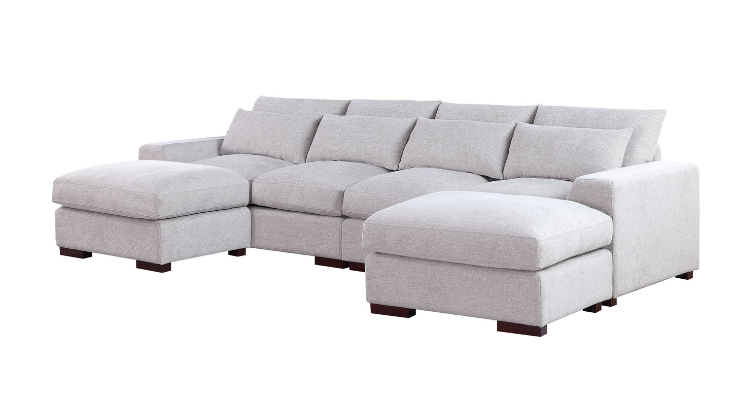 Tatman - Sectional With 2 Ottomans