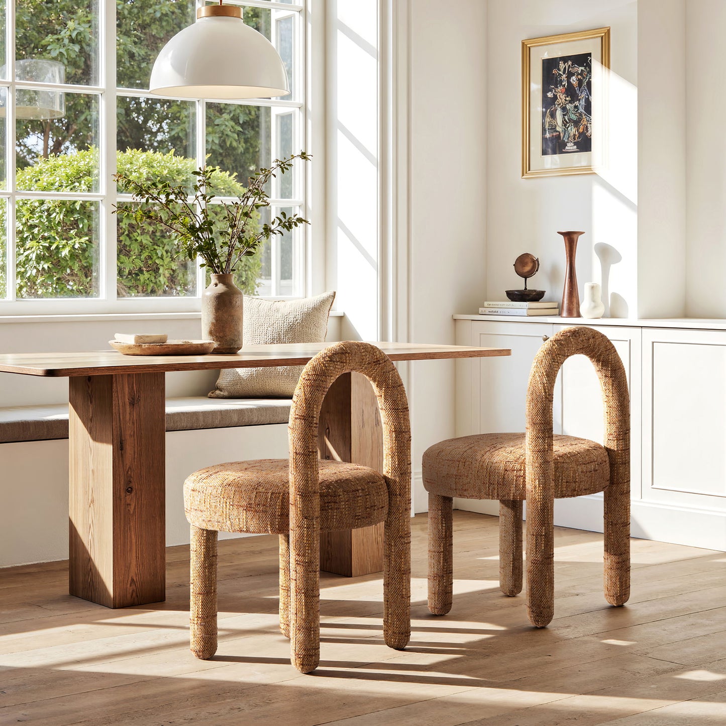 Penny - Round Arched Fully Upholstered Dining Side Chair (Set of 2)