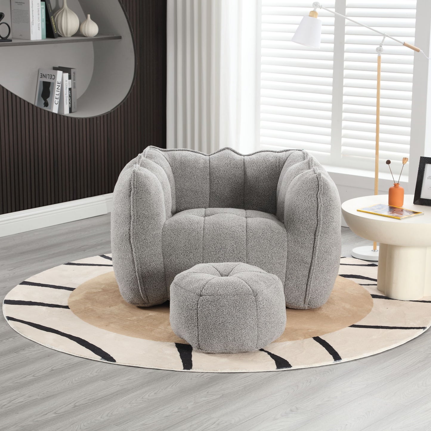 Soft Bean Bag Chair With High Resilient Foam