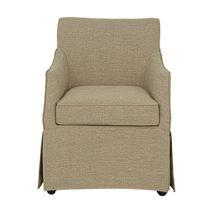 London - Upholstered Skirted Dining Arm Chair